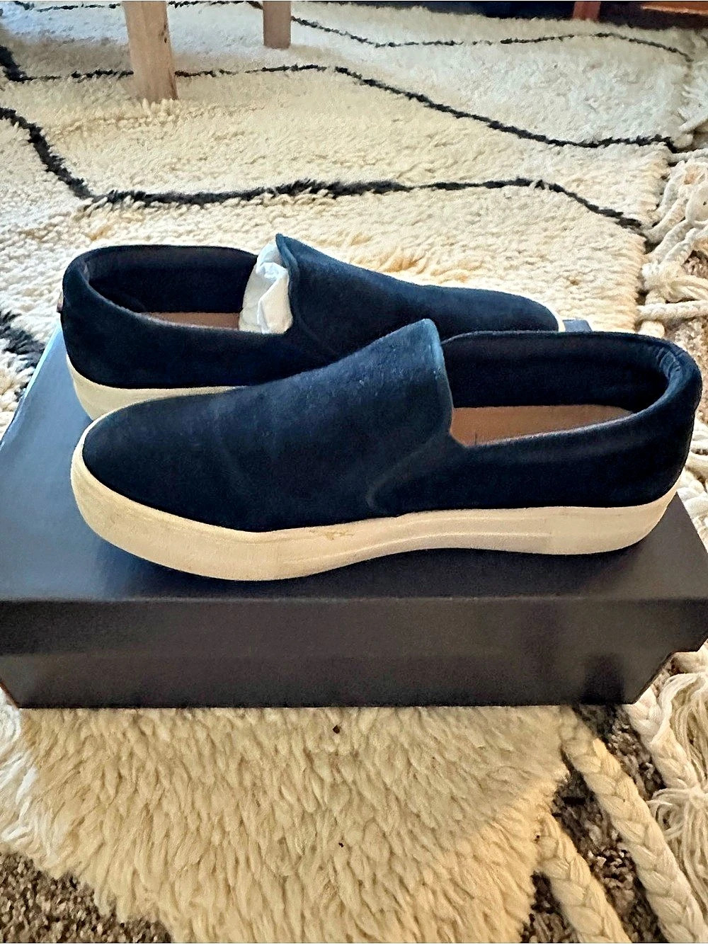 Steve Madden Gills Blue Slip-On Sneakers